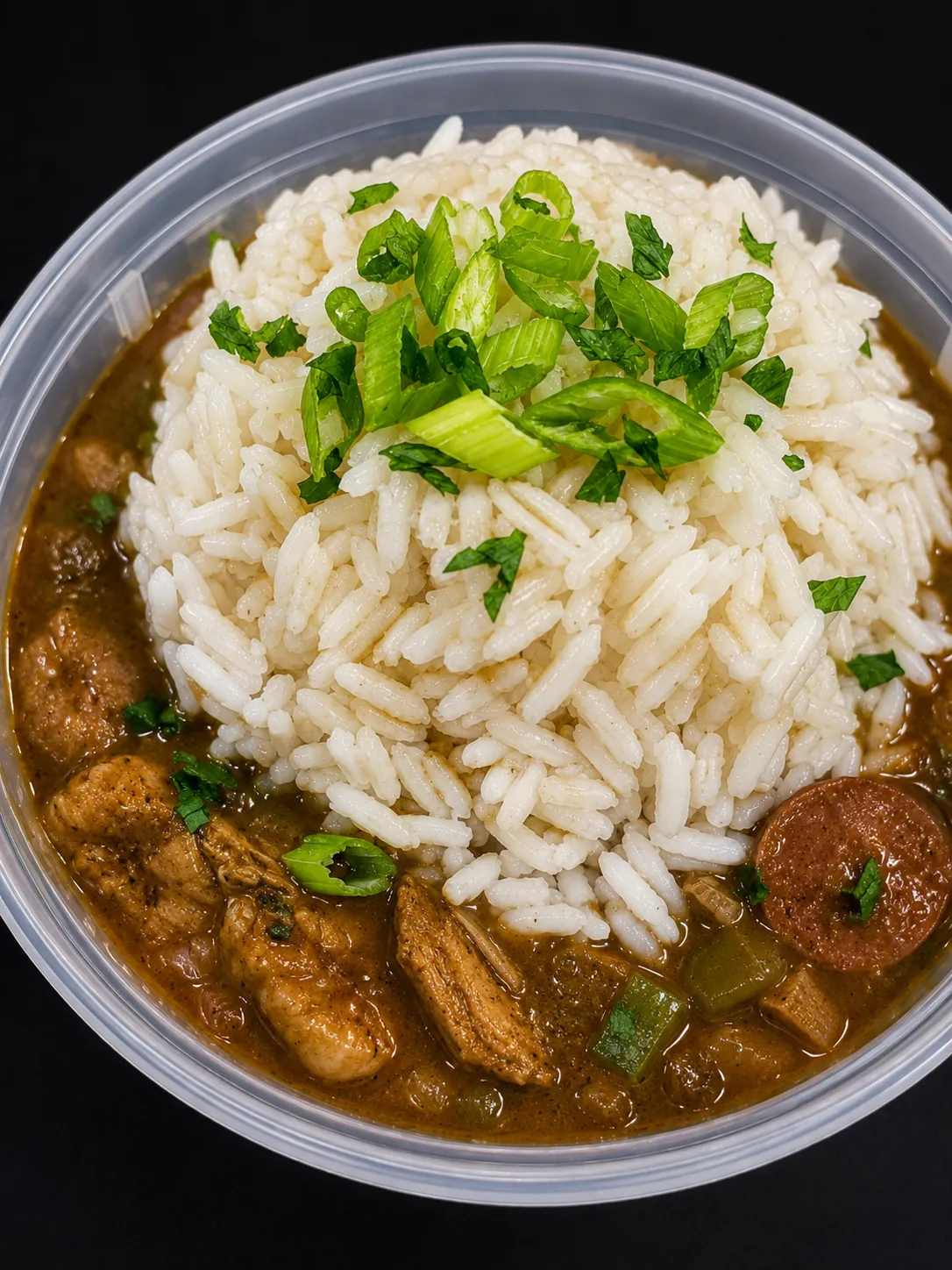 Chicken & Sausage Gumbo with Rice
